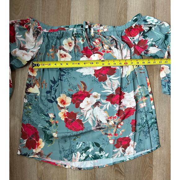 Hayden Los Angeles Off the Shoulder‎ Flower Blouse Size M - Picture 7 of 8